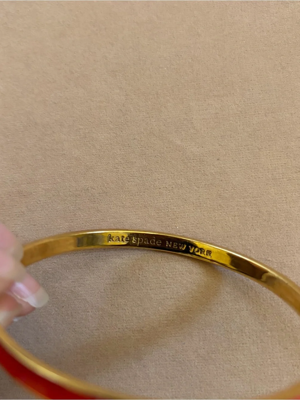Kate Spade Enamel “Take Heart” Bangle